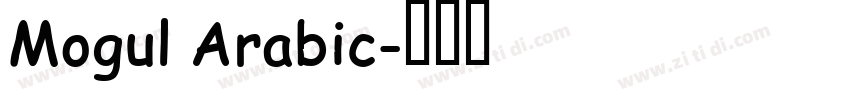 Mogul Arabic字体转换